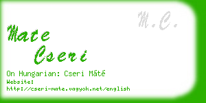 mate cseri business card